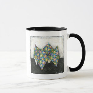 Caneca Origami Fortune Teller em Papel Geométrico