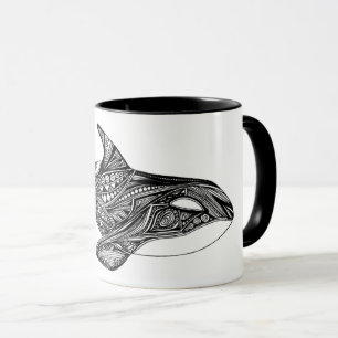 Caneca original do design da orca