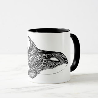 Caneca original do design da orca