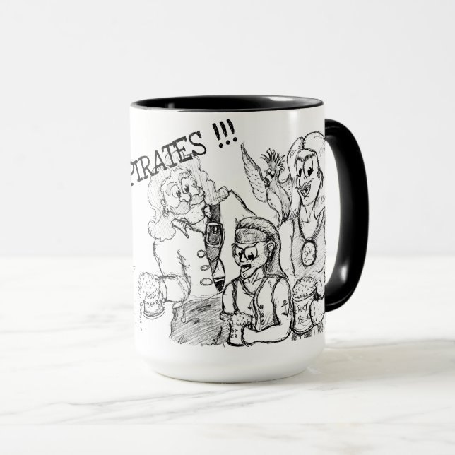 Caneca ORIGINAL PIRATAS HISTÓRIAS DE UM ELFUE SUEC (Frente Esquerda)