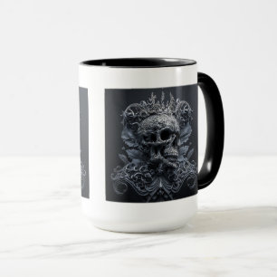 Caneca Ornamentado Skull Combo Mug, 15 oz