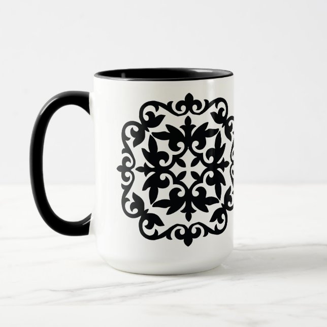 Caneca Ornamental Floral Design (Esquerda)
