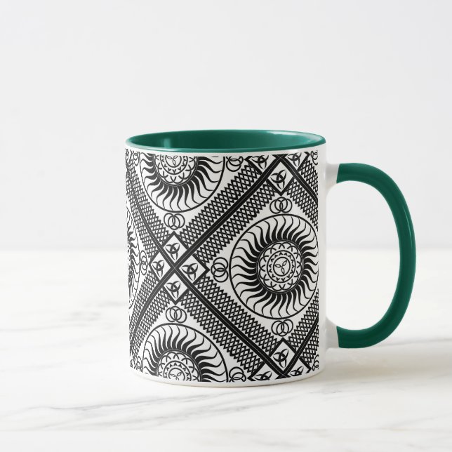 Caneca ornamento celta diagonal (Direita)