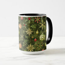 Ornamento de árvore de Natal em aquarela