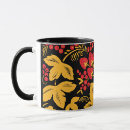 Caneca Ornamento do bordo da morango