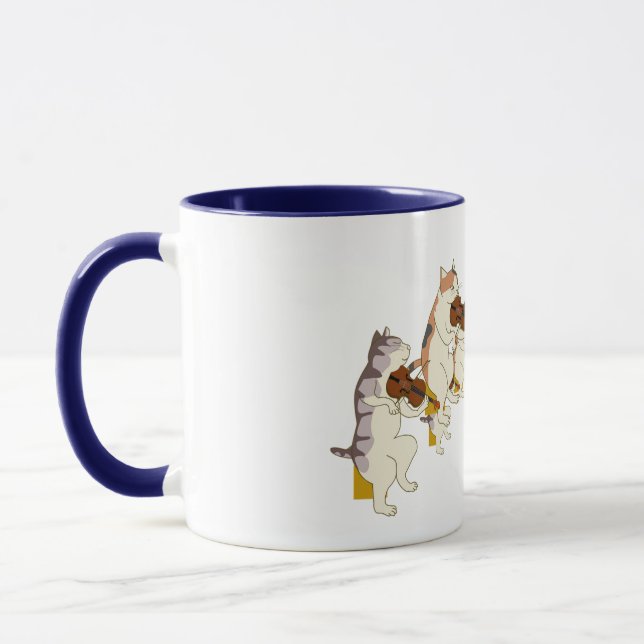 Caneca Orquestra de Gatos - Gato Violino (Esquerda)