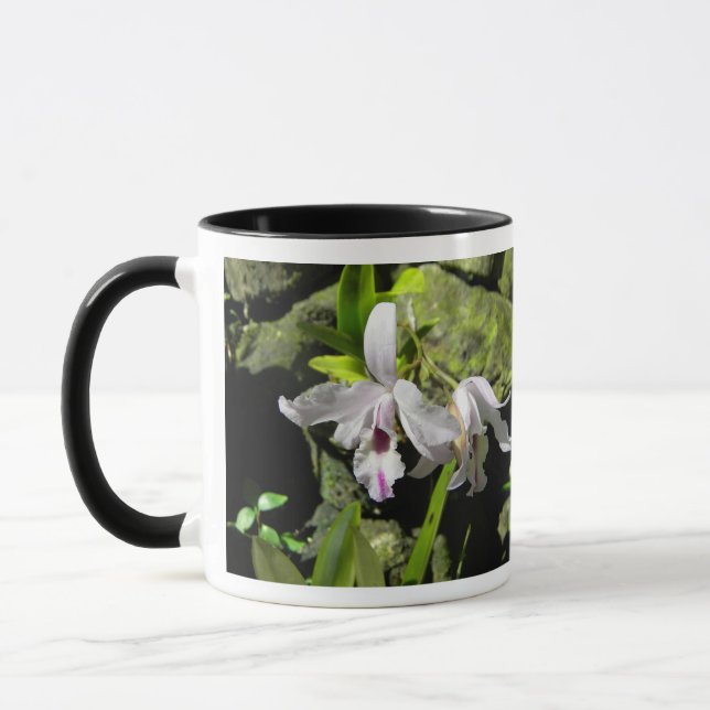 Caneca Orquídeas brancas (Esquerda)