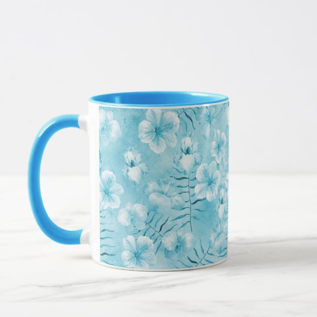 Caneca Orquídeas Brancas Tropicais de Aqua Hibiscus Flora (Esquerda)
