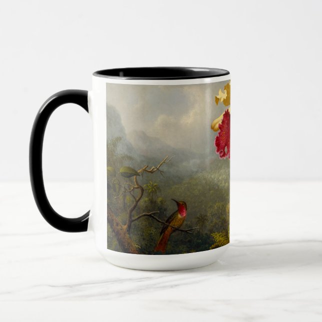 Caneca Orquídeas e Hummingbird (Esquerda)