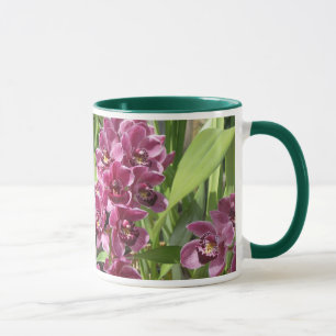 Caneca orquídeas roxas