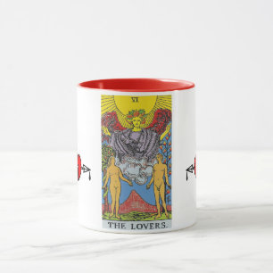 Caneca Os Amantes Tarot Card Começam A Ler