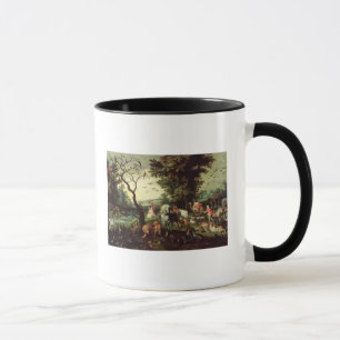 Caneca Os animais que entram na arca de Noah