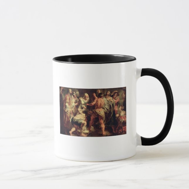 Caneca Os apóstolos, o St Paul e o St. Barnabas em Lystra (Direita)