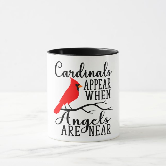 Caneca Os Cardinais Aparecem Quando Os Ângulos Estão Pert (Centro)