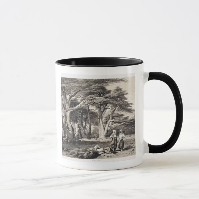 Caneca Os cedros de Líbano, gravados por Freeman (sepia (Direita)