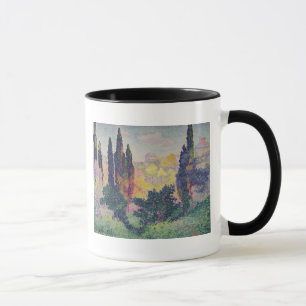 Caneca Os ciprestes em Cagnes, 1908