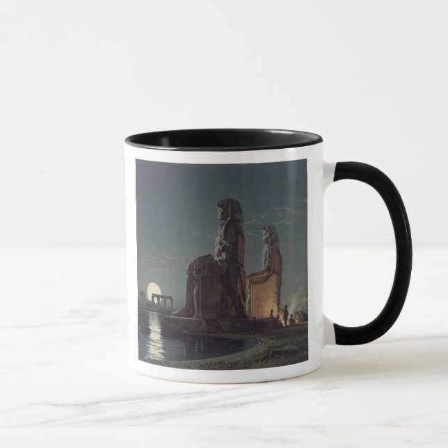 Caneca Os Colossi de Memnon, Thebes, um de 24 illustrat (Direita)
