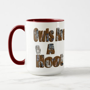 Caneca Os Corujas São Um Logotipo De Foto Hoot.