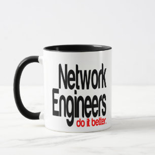 Caneca Os Engenheiros de rede melhoram