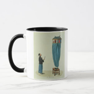 Caneca Os fantoches, gravados pelo Mlle. Formentin, bar.