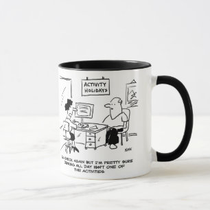 Caneca Os feriados de atividade não incluem o bebendo o d