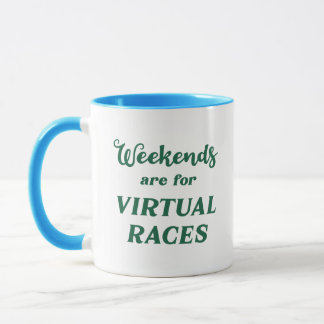 Caneca Os Finais De Semana São Para Rases Virtuais