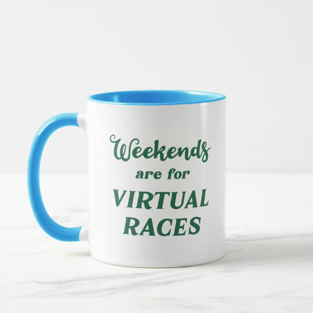 Caneca Os Finais De Semana São Para Rases Virtuais (Esquerda)