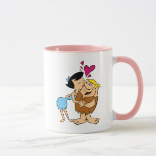 Caneca Os Flintstones   Betty Kissing Barney