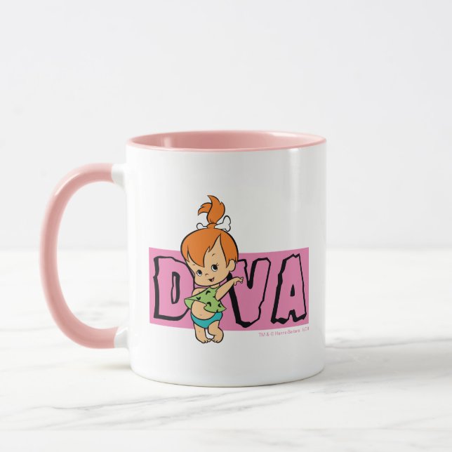 Caneca Os Flintstones | Bolhas - Pequeno Diva (Esquerda)