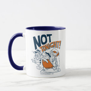Caneca Os Flintstones   Esta Noite Não!