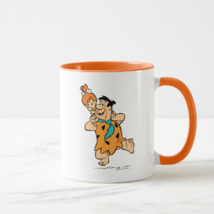 Caneca Os Flintstones   Fred & Pebbles Flintstone