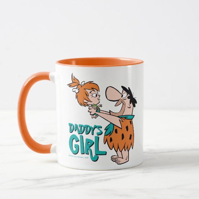 Caneca Os Flintstones | Fred & Pebbles - Garota Pai (Esquerda)