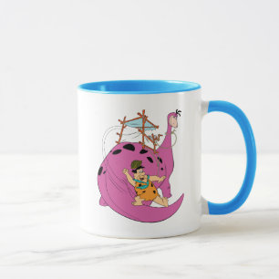 Caneca Os Flintstones   Fred que desliza abaixo da cauda