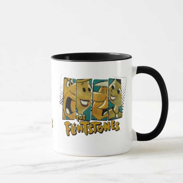 Caneca Os Flintstones | Painéis de Caracteres Comic Retro (Direita)