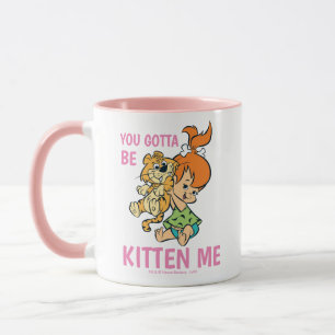 Caneca Os Flintstones   Pebbles e seu tigre