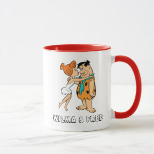Caneca Os Flintstones Wilma Kissing Fred