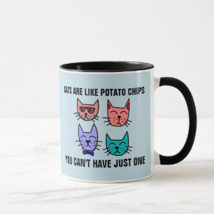 CANECA OS GATOS SÃO COMO BATALHOS DE BATATA QUE VOCÊ NÃO 