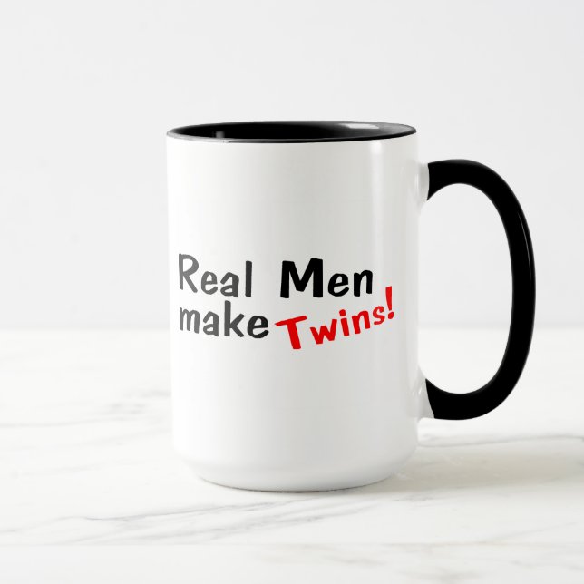 Caneca Os homens reais fazem gêmeos (Direita)