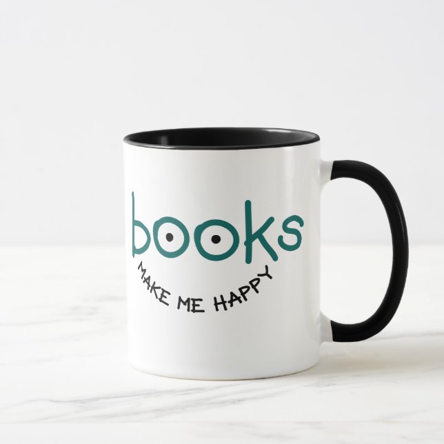 Caneca Os livros fazem-me feliz (Direita)