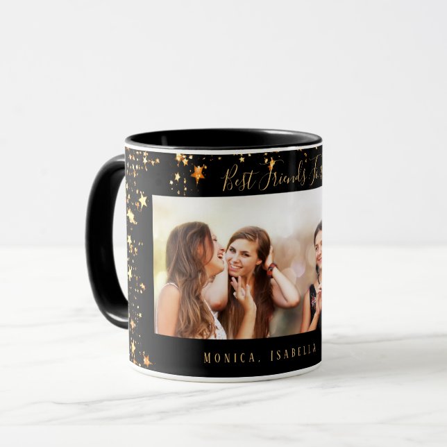Caneca Os melhores amigos personalizados das estrelas de  (Frente Esquerda)