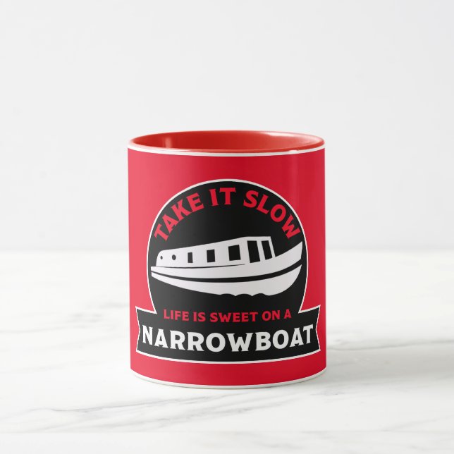 Caneca Os melhores barcos estreitos | Canal Boats Britâni (Centro)