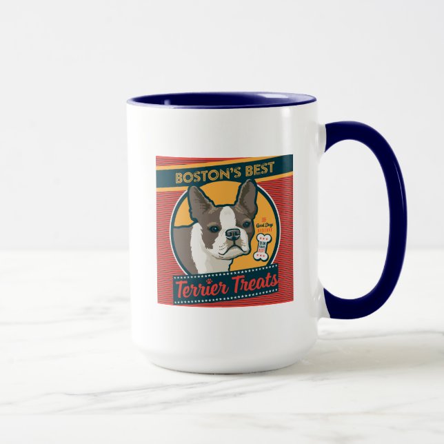 Caneca Os Melhores Tratamentos Terrier de Boston (Direita)