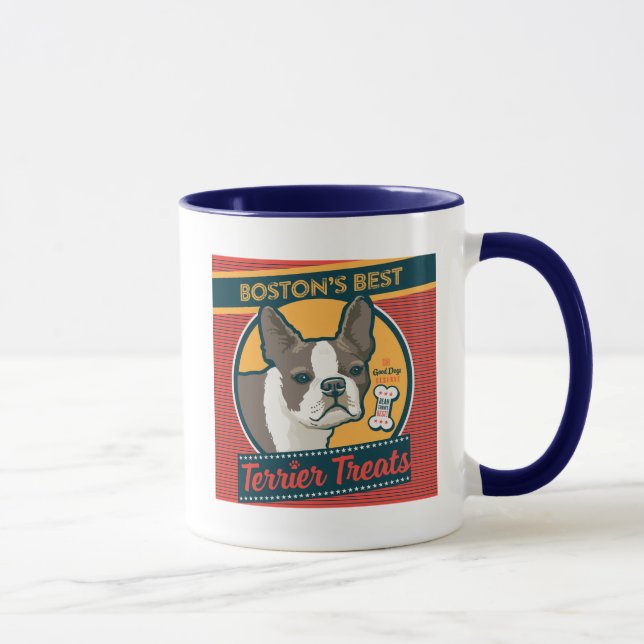 Caneca Os Melhores Tratamentos Terrier de Boston (Direita)