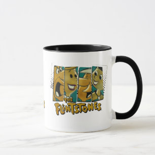 Caneca Os painéis retros do caráter cómico dos