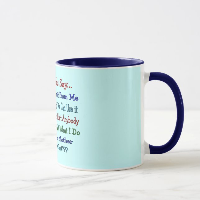 Caneca Os pais das coisas dizem--Presentes do dia dos (Direita)