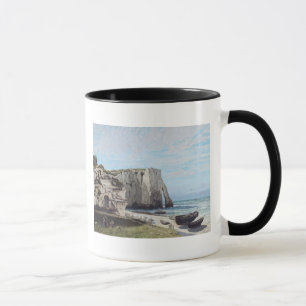 Caneca Os penhascos em Etretat após a tempestade, 1870
