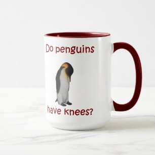 Caneca Os pinguins têm joelhos?