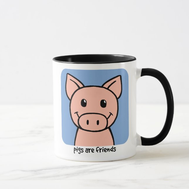 Caneca Os porcos são amigos (Direita)