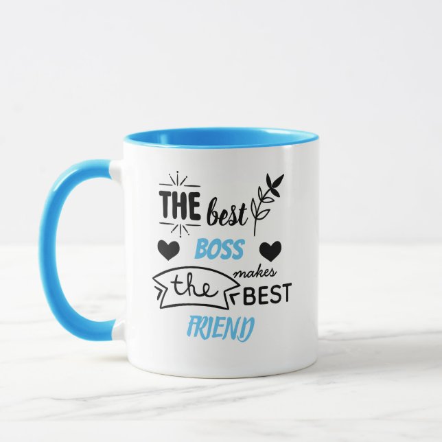 Caneca Os Presentes do MELHOR CHEFE para Melhores Amigos  (Esquerda)
