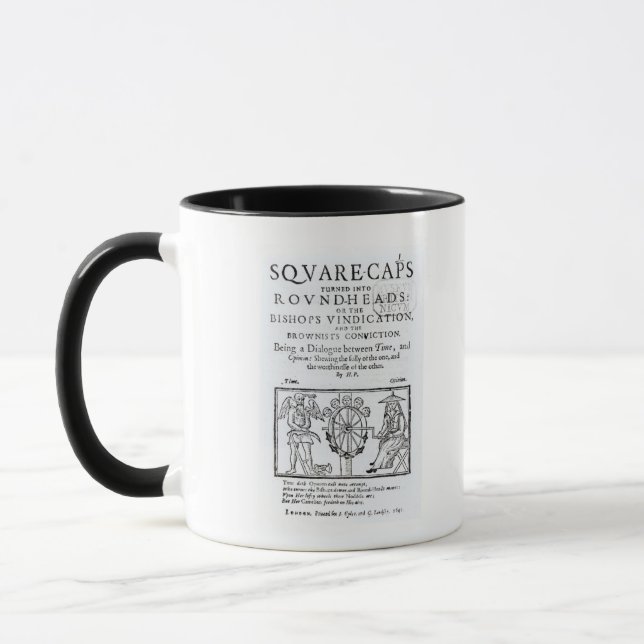 Caneca Os Quadrado-Bonés transformaram nas cabeças (Esquerda)